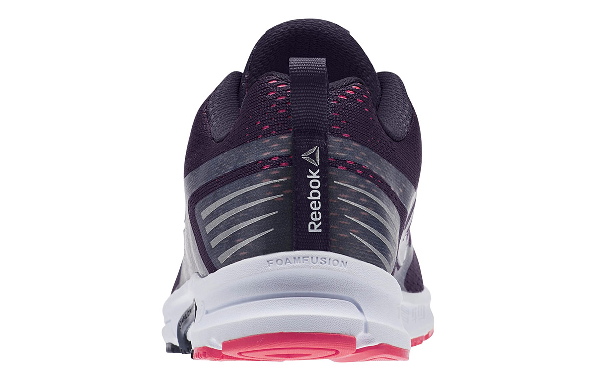 Женские кроссовки Reebok (серо-фиолетовые) — фото 5