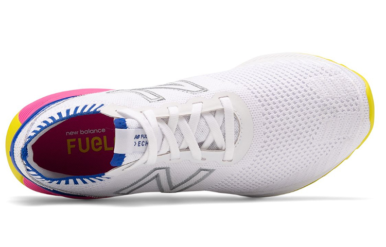 Женские кроссовки New Balance FuelCell Echo (бело-сине-розовые) — фото 3