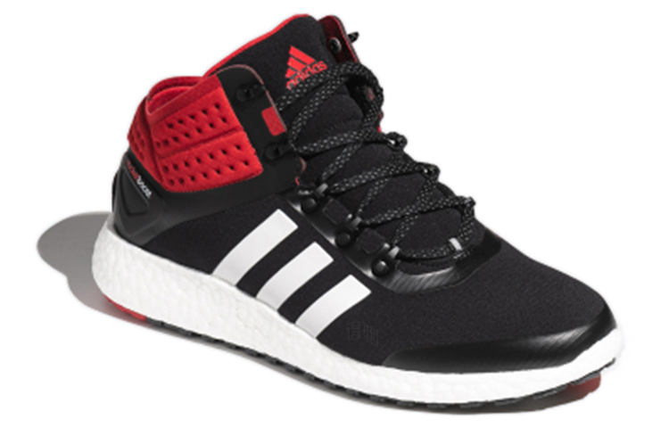 Мужские кроссовки adidas Rocket Boost Mid (черно-красные) — фото 3