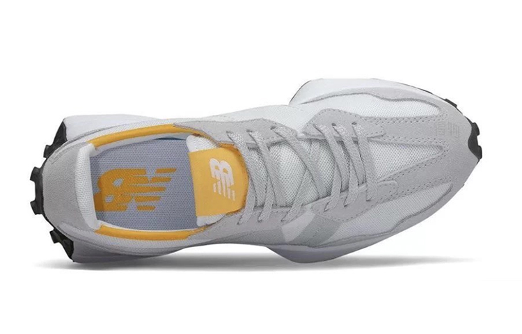 Женские кроссовки New Balance 327 (серо-желтый) — Серыйжёлтый — фото 3