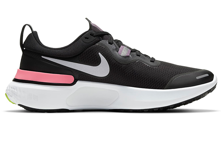 Женские кроссовки Nike React Miler 1 (черныйрозовый / белый) — Чёрныйрозовый / / белый — фото 2