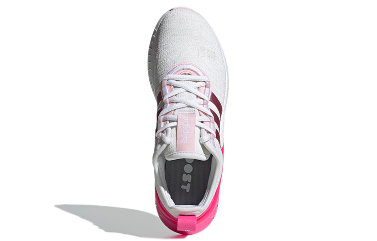 Женские кроссовки adidas neo Kaptir Super (белые с розовым и фиолетовым) — Белый / розовый / фиолетовый — фото 5