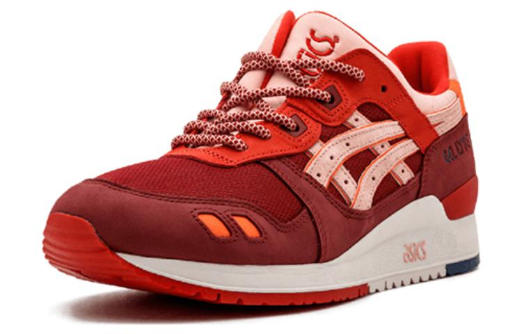 Кроссовки ASICS Gel-Lyte 3 Ronnie Fieg Volcano 2.0 (оранжевые) — 葡萄红/粉 — фото 3