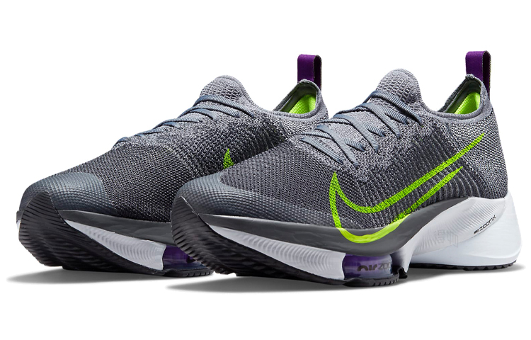 Мужские кроссовки Nike Air Zoom Tempo Next% (серо-зеленый) — фото 3