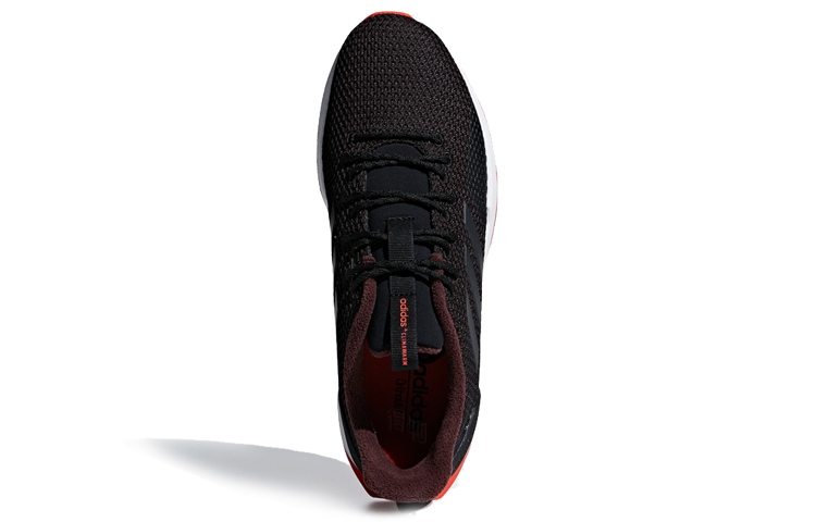 Мужские кроссовки adidas neo Questar Trail (черно-красные) — Чёрный / красный — фото 5