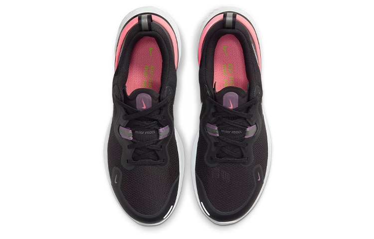 Женские кроссовки Nike React Miler 1 (черныйрозовый / белый) — Чёрныйрозовый / / белый — фото 4