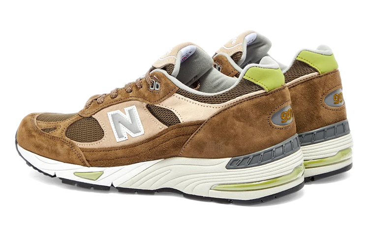 Мужские кроссовки New Balance 991 (коричневый) — фото 3