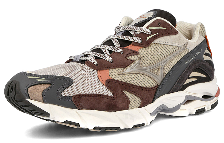 Мужские кроссовки Mizuno Rider 10 (серо-черные) — Серый / чёрный — фото 3
