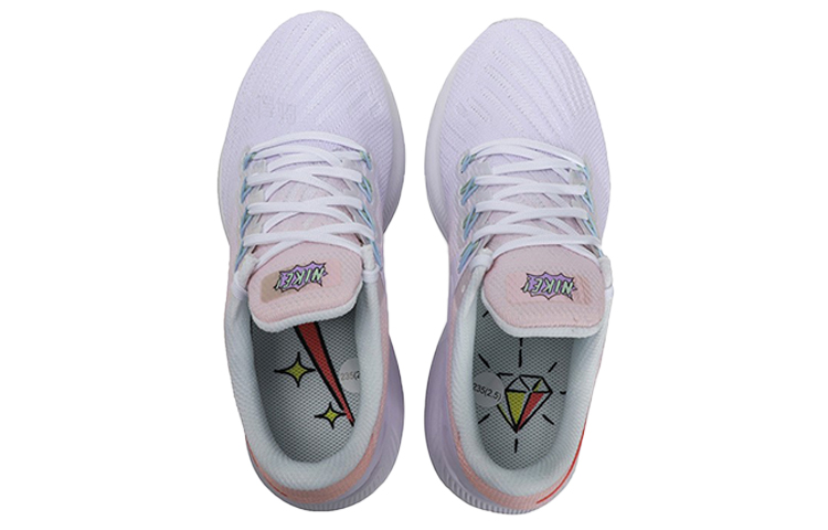 Женские кроссовки Nike Zoom Structure 22 (бело-оранжевый) — фото 4