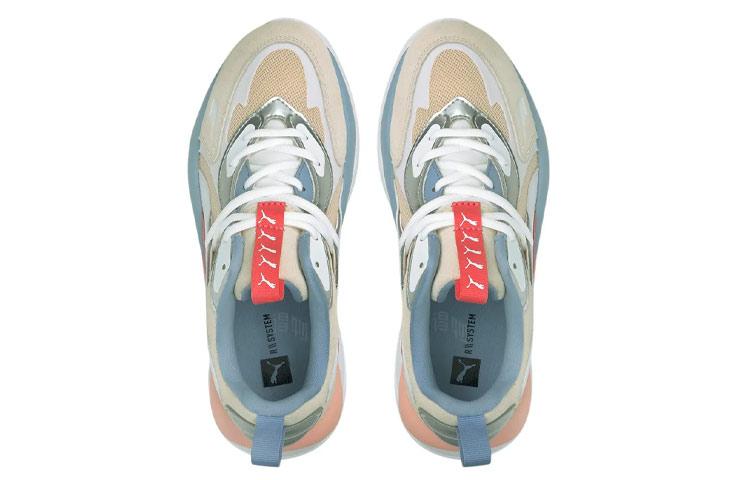 Женские кроссовки PUMA Rs-Curve Aura (розово-бежевые) — фото 3