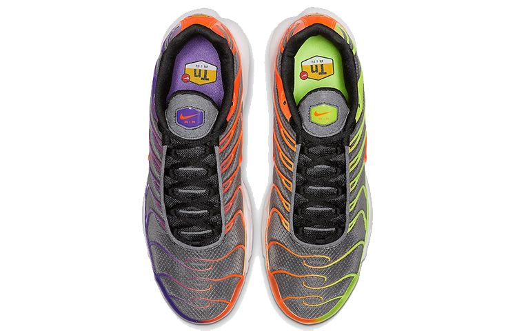 Мужские кроссовки Nike Air Max Plus Color Flip (серо-оранжевые) — фото 3