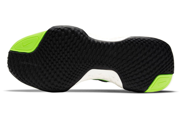 Женские кроссовки Nike Invincible Run 1 Flyknit (черно-зелено-розовые) — Чёрный / зелёный / розовый — фото 6