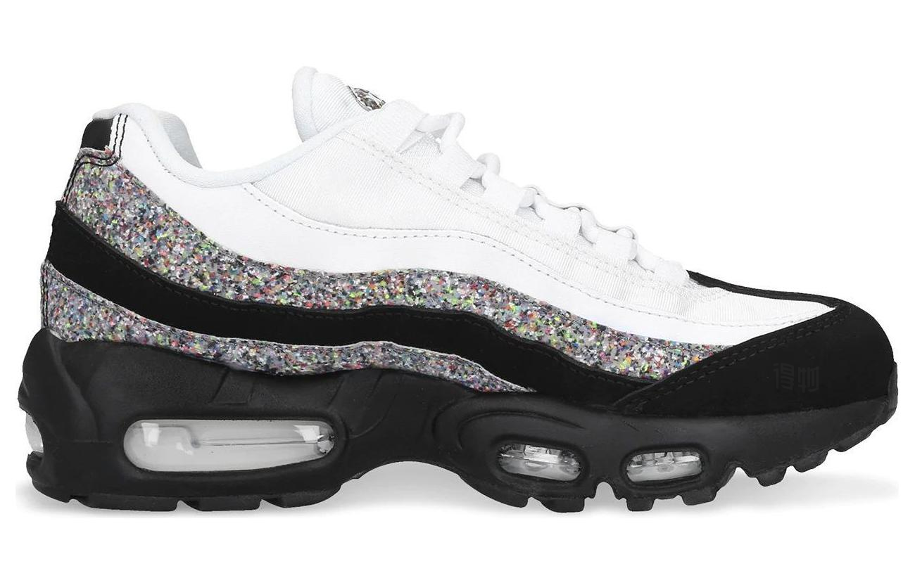 Женские кроссовки Nike Air Max 95 (черно-серо-белые) — фото 2