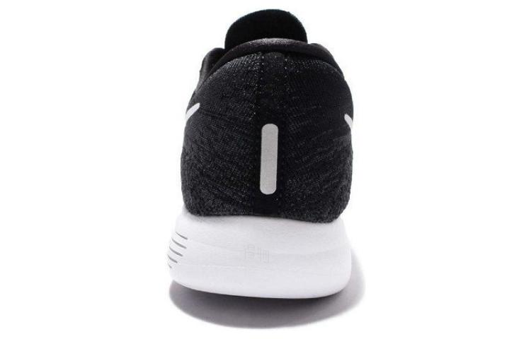 Мужские кроссовки Nike LunarEpic Flyknit Low (черно-белые) — Чёрный / белый — фото 4