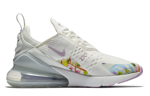 Женские кроссовки Nike Air Max 270 (бело-фиолетовые) — фото 2