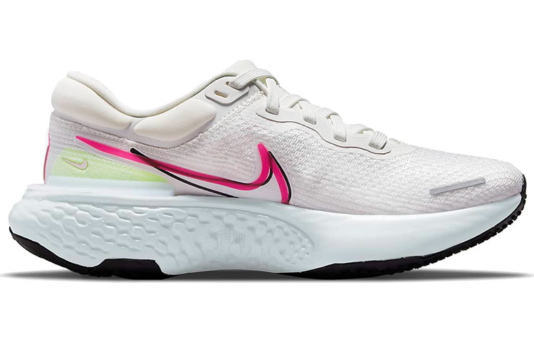 Женские кроссовки Nike Invincible Run 1 (бежево-розовый) — Бежевыйбелый / розовый / чёрный — фото 2