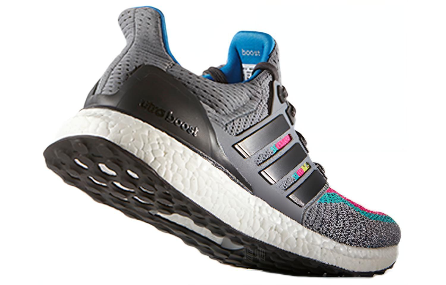 Кроссовки adidas ULT Boost Multi-Color Gradient (серый меланж) — фото 4