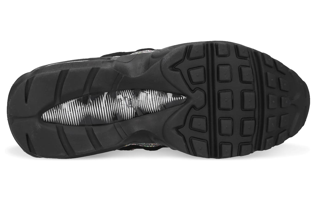 Женские кроссовки Nike Air Max 95 (черно-серо-белые) — фото 5
