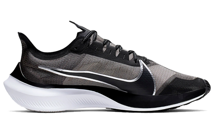 Мужские кроссовки Nike Zoom Gravity 1 (черно-серые) — фото 2