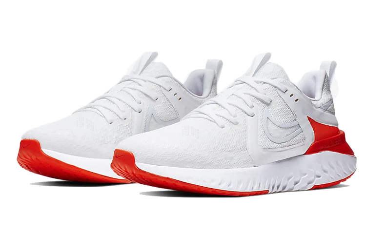 Женские кроссовки Nike Legend React 2 (белый / красный) — фото 3