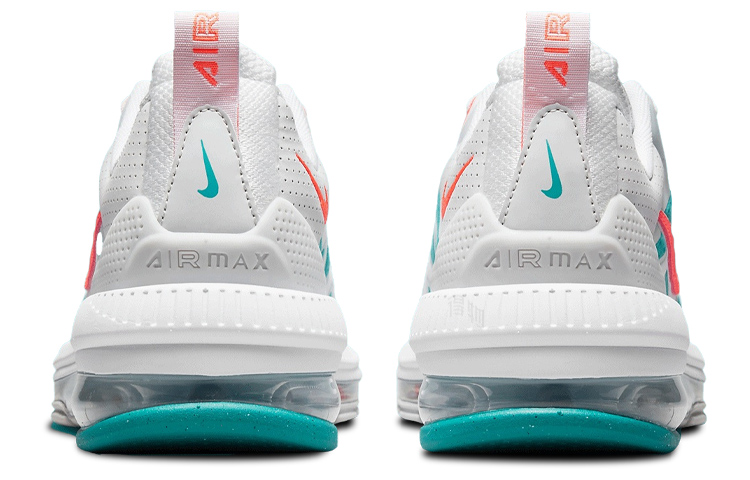 Женские кроссовки Nike Air Max Genome (бело-зелено-оранжевые) — фото 5