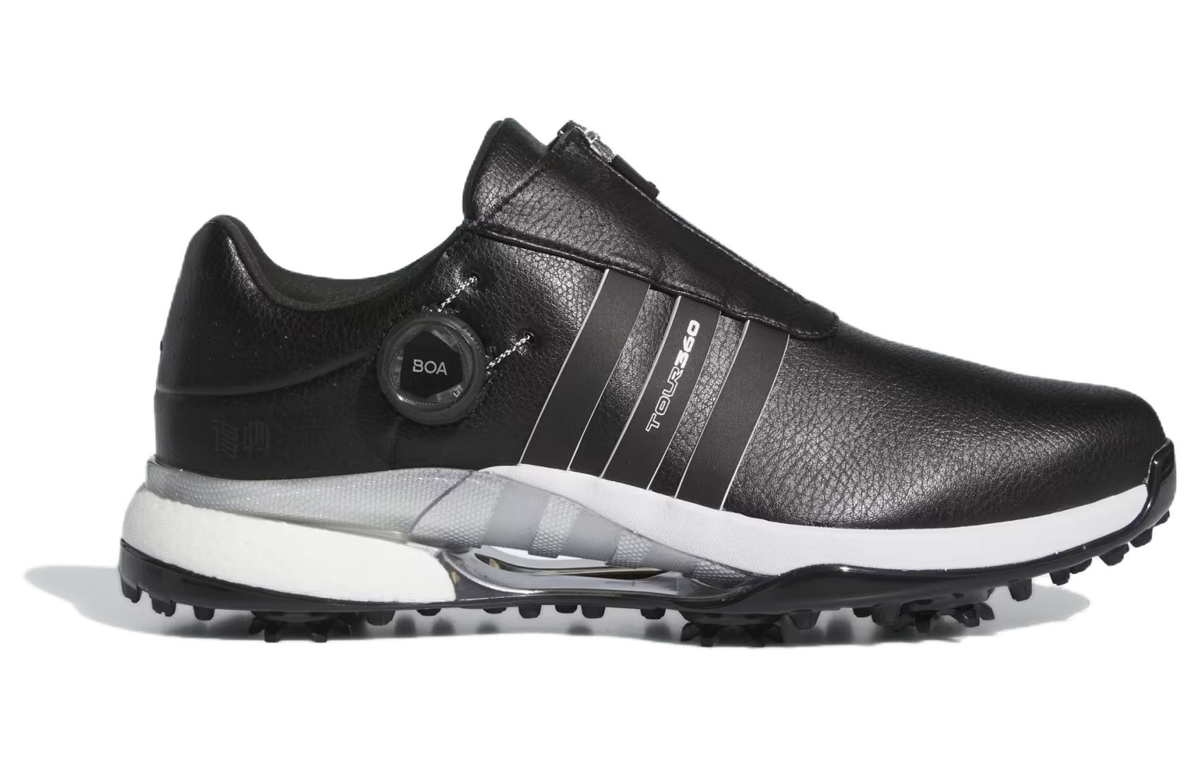 Мужские кроссовки adidas Tour360 24 Boa Boost (черные) — Чёрный — фото 2