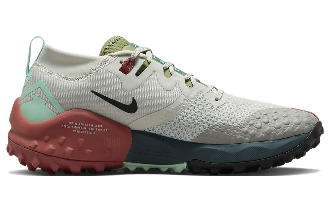 Женские кроссовки Nike Wildhorse 7 (серо-черно-красные) — фото 2