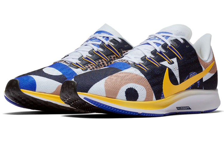 Мужские кроссовки Nike Pegasus 36 (желто-синие) — 皇家蓝/白色/黑曜石色/铬黄 — фото 3