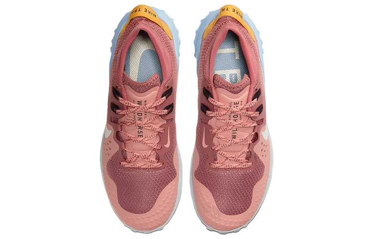 Женские кроссовки Nike Wildhorse 7 (розово-бело-синие) — Розовыйбелыйсиний — фото 4