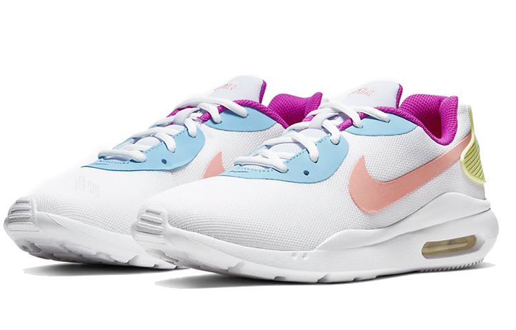 Женские кроссовки Nike Air Max Axis (бело-сине-розовые) — 白/蓝/珊瑚粉 — фото 3