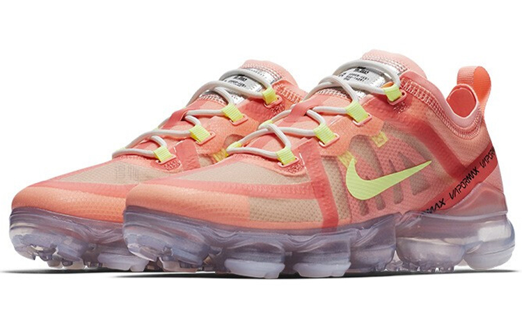 Женские кроссовки Nike VaporMax 2019 (розово-желтые) — Розовый — фото 3