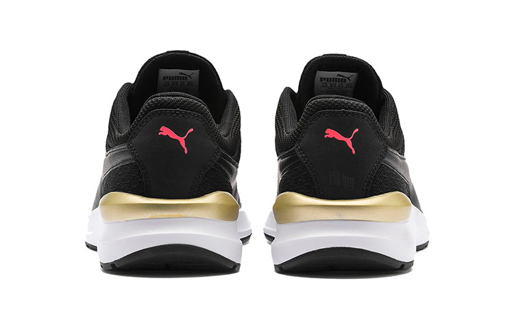 Женские кроссовки PUMA Adela Core (черно-бело-золотые) — фото 3