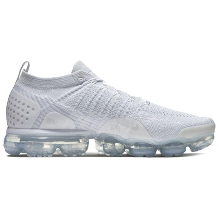 Мужские кроссовки Nike VaporMax Flyknit 2 (белые) — фото 2