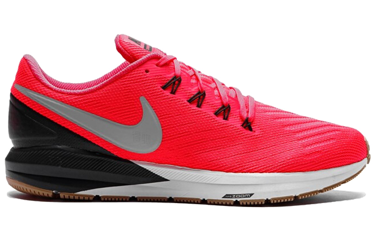 Мужские кроссовки Nike Zoom Structure 22 (серо-красный) — Серыйкрасный — фото 2