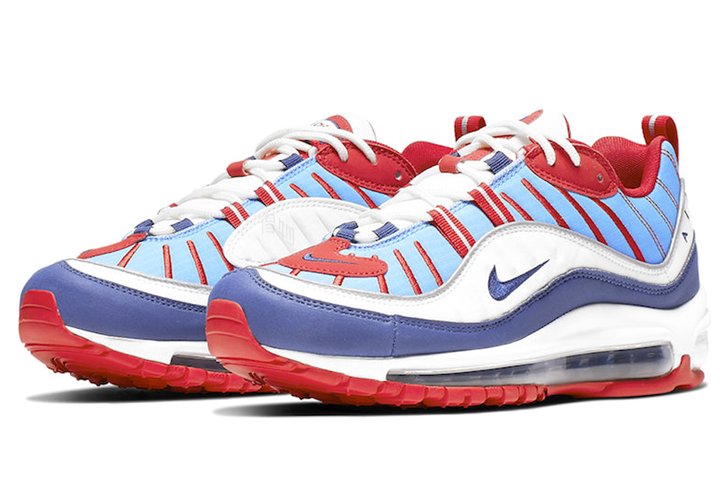 Женские кроссовки Nike Air Max 98 (красно-синий) — фото 3