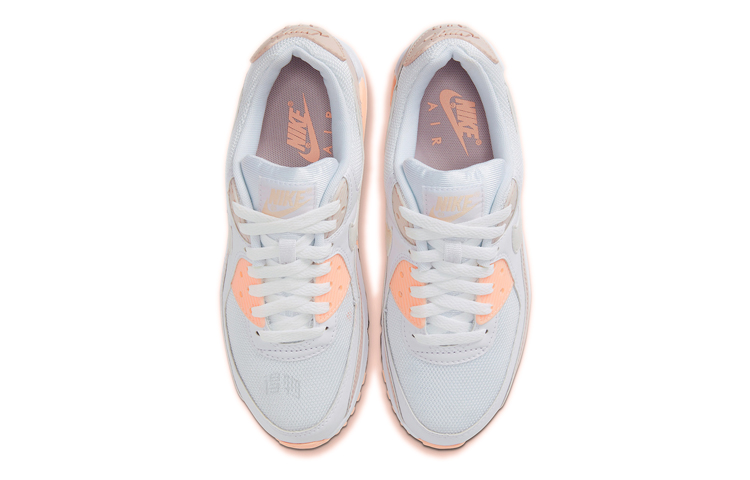 Женские кроссовки Nike Air Max 90 Washed Coral (розово-белые) — Розовыйбелый — фото 4