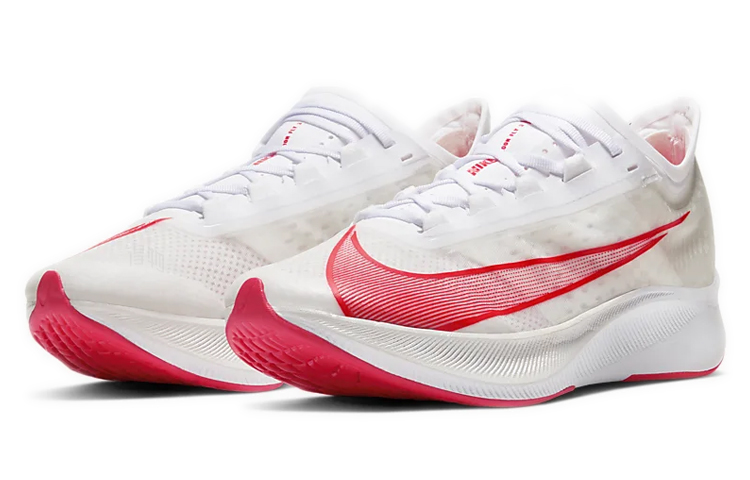 Кроссовки Nike Zoom Fly 3 (бело-красные) — фото 3
