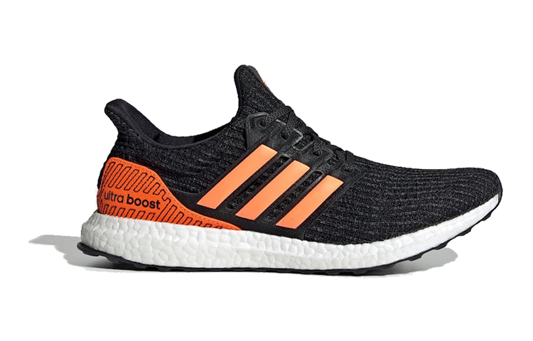 Мужские кроссовки adidas ULT Solar Orange (черно-оранжевые) — фото 2