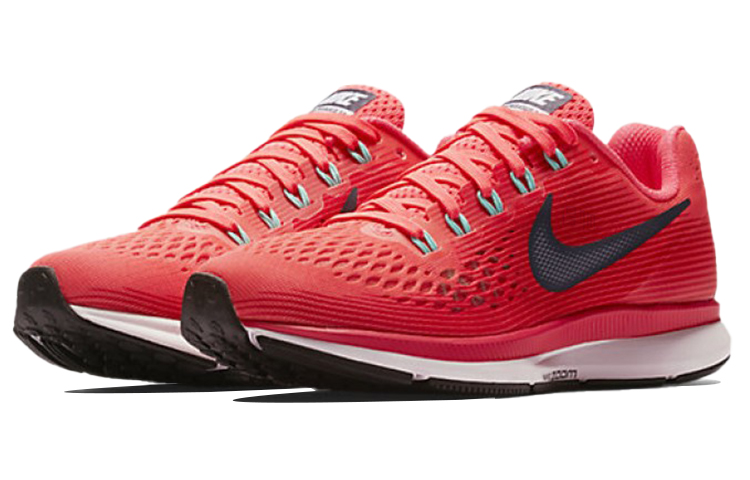 Женские кроссовки Nike Pegasus 34 (красно-бело-черные) — Красный / белый / чёрный — фото 3