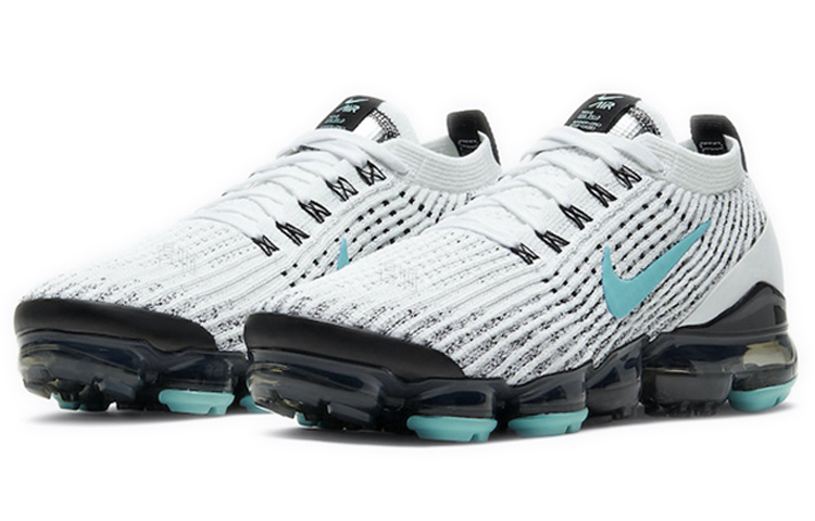 Женские кроссовки Nike Vapormax Tiffany (бело-зеленые) — фото 3