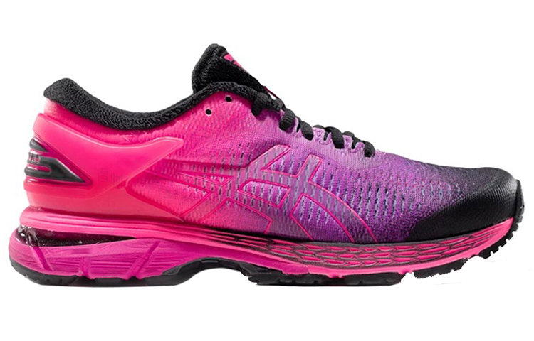 Женские кроссовки ASICS Gel-Kayano 25 (черно-красно-фиолетовые) — Чёрныйкрасныйфиолетовый — фото 2