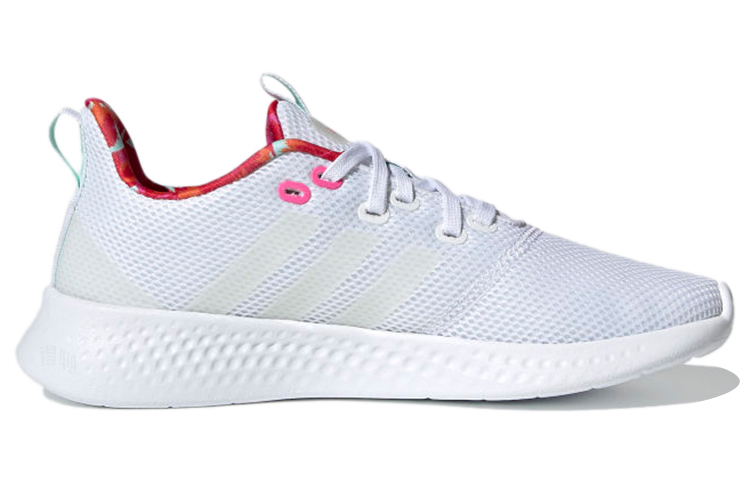Женские кроссовки adidas neo Puremotion 2.0 (бело-серые) — Белый / серый / красный — фото 2