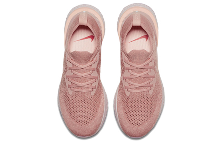 Женские кроссовки Nike Epic React Flyknit 1 (розовый) — фото 4