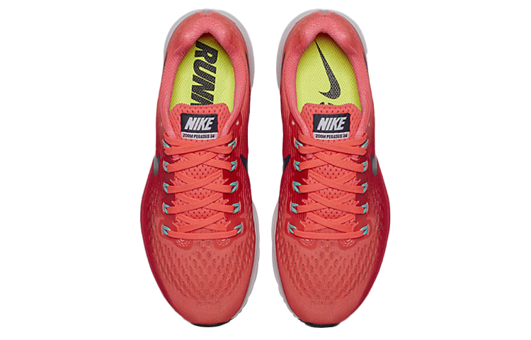 Женские кроссовки Nike Pegasus 34 (красно-бело-черные) — Красный / белый / чёрный — фото 4