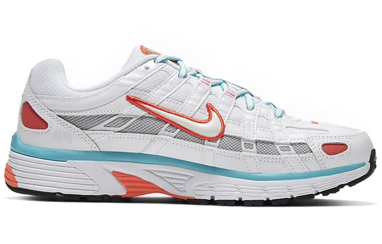 Женские кроссовки Nike P-6000 (оранжево-белые) — Оранжевыйбелый — фото 2