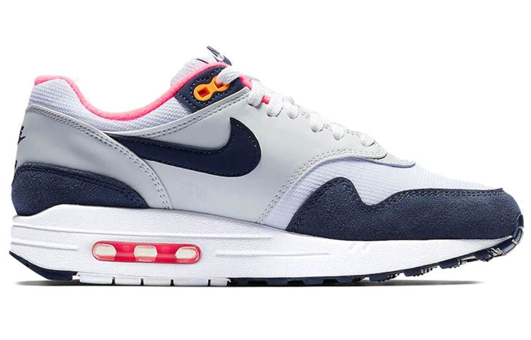 Женские кроссовки Nike Air Max 1 (бело-сине-розовый) — фото 2