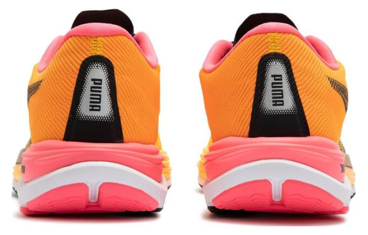 Женские кроссовки PUMA Velocity Nitro 2 (оранжево-желтые) — фото 4
