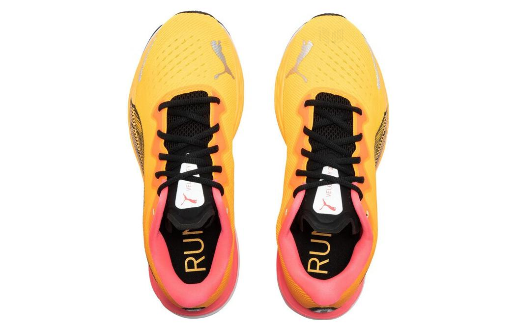 Женские кроссовки PUMA Velocity Nitro 2 (оранжево-желтые) — фото 3