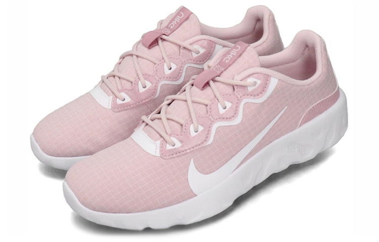 Женские кроссовки Nike Explore Strada (бело-розовые) — Белый / розовый — фото 3