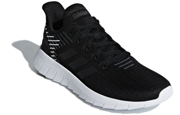 Женские кроссовки adidas neo Asweerun (черно-белые) — Чёрный / белый — фото 2